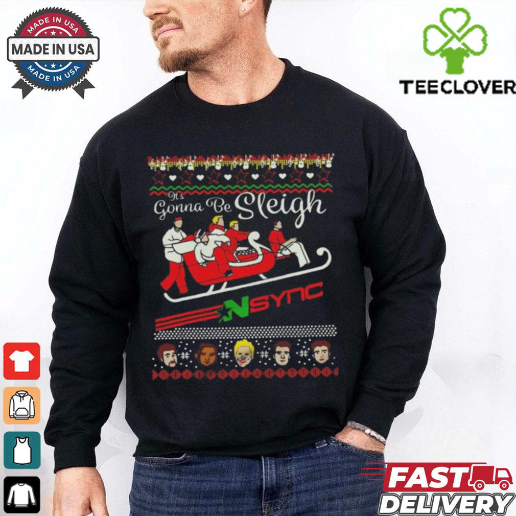 Official NSync Band It’s Gonna Be Sleigh Ugly Christmas Shirt Official NSync Band It’s Gonna Be Sleigh Ugly Christmas Shirt