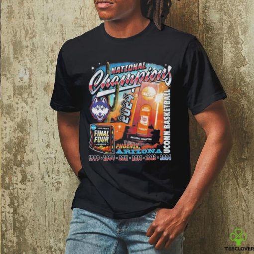 Official National Champions 1999 2024 Uconn Huskies Trophy T shirt