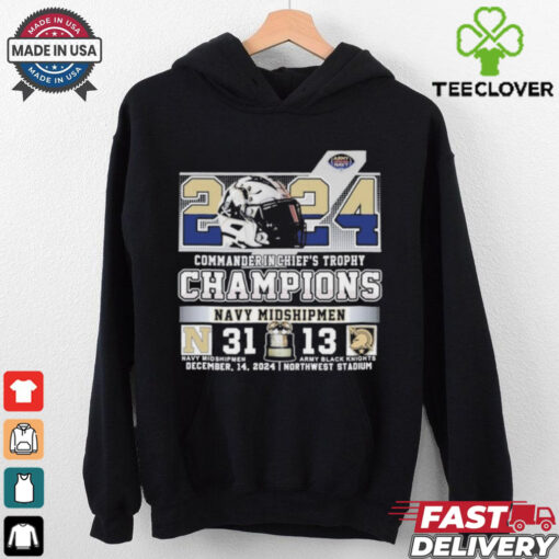 Official Navy Midshipmen 2024 Commander In Chief’s Trophy Champions Shirt