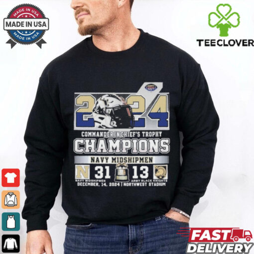 Official Navy Midshipmen 2024 Commander In Chief’s Trophy Champions Shirt