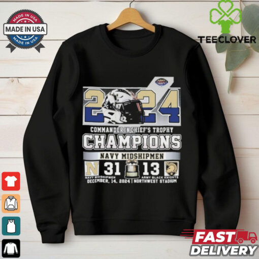 Official Navy Midshipmen 2024 Commander In Chief’s Trophy Champions Shirt