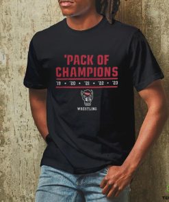 Official Ncaa nc state wolfpack wrestling pack of champions Shirt