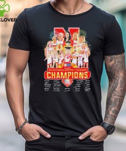 Official Nebraska Cornhuskers 2024 big ten women’s basketball tournament champions signatures shirt