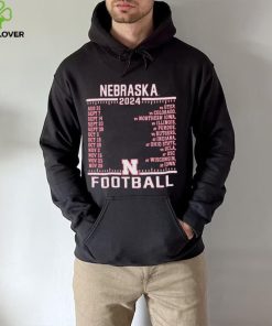 Official Nebraska Cornhuskers Champion 2024 Football Schedule Shirt