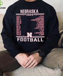 Official Nebraska Cornhuskers Champion 2024 Football Schedule Shirt