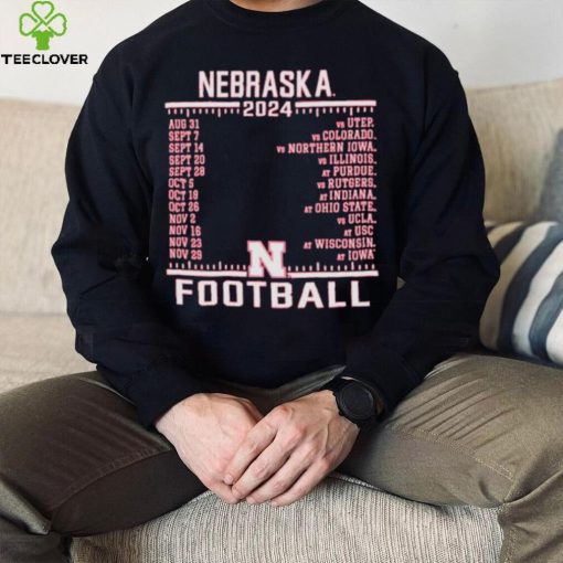 Official Nebraska Cornhuskers Champion 2024 Football Schedule Shirt
