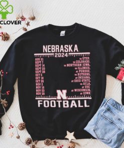 Official Nebraska Cornhuskers Champion 2024 Football Schedule Shirt