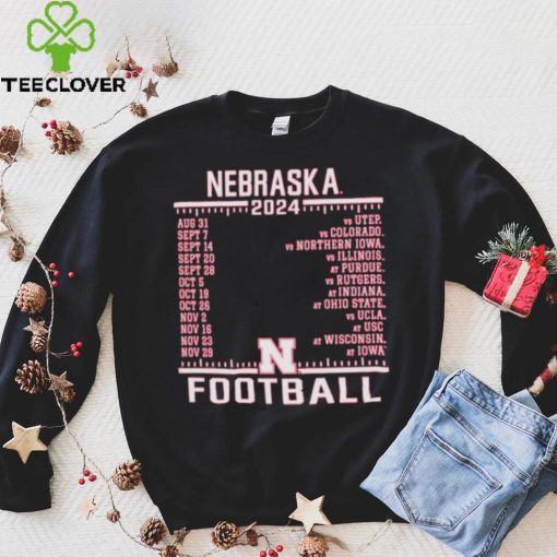 Official Nebraska Cornhuskers Champion 2024 Football Schedule Shirt