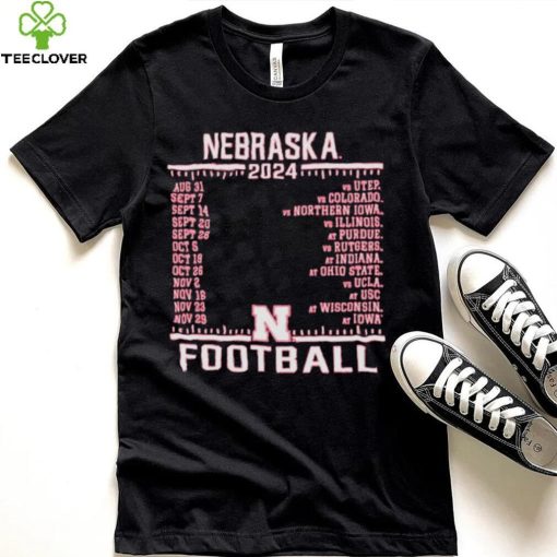 Official Nebraska Cornhuskers Champion 2024 Football Schedule Shirt