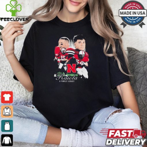 Official Nebraska Cornhuskers Dylan Raiola Dominic Raiola Raioda A Family Legacy Vintage t shirt