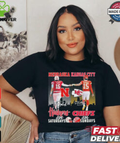 Official Nebraska Huskers Kansas City Chiefs Signature T Shirt