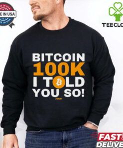 Official Neil Jacobs Bitcoin 100K I Told You So 2024 t shirt