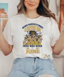 Official Never Underestimate A Indiana Pacers Fan Who Was Born In June Shirt