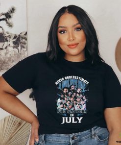 Official Never Underestimate A Minnesota Timberwolves Fan Who Was Born In July Shirt