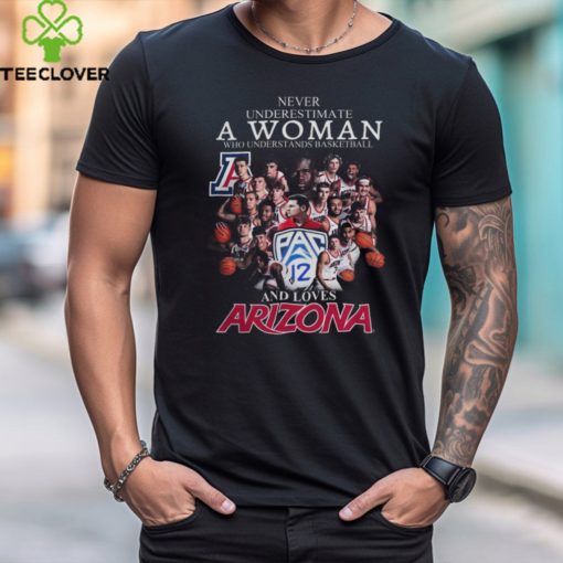 Official Never Underestimate A Woman Who Understands Basketball And Loves Arizona Wildcats 2024 Tee hoodie, sweater, longsleeve, shirt v-neck, t-shirt