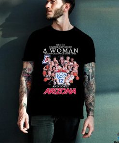 Official Never Underestimate A Woman Who Understands Basketball And Loves Arizona Wildcats Men’s Basketball Signatures Shirt