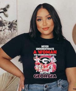 Official Never Underestimate A Woman Who Understands Football And Loves Georgia College Football Signatures Christmas T Shirt 2 Official Never Underestimate A Woman Who Understands Football And Loves Georgia College Football Signatures Christmas T Shirt