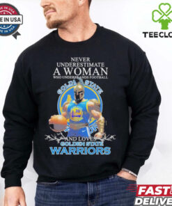 Official Never Underestimate A Woman Who Understands Football And Loves Golden State Warriors 2024 Shirt