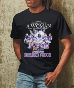 Official Never Underestimate A Woman Who Understands Football And Loves Horned Frogs Shirt 2 Official Never Underestimate A Woman Who Understands Football And Loves Horned Frogs Shirt