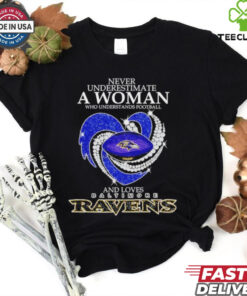 Official Never underestimate a nurse who understands football and loves Baltimore Ravens shirt