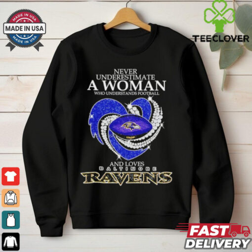 Official Never underestimate a nurse who understands football and loves Baltimore Ravens shirt