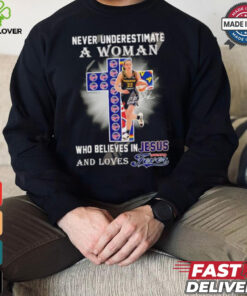 Official Never underestimate a woman who believes in Jesus and loves Indiana Fever shirt