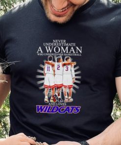 Official Never underestimate a woman who understands basketball and loves Wildcats signatures shirt