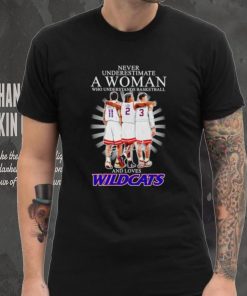 Official Never underestimate a woman who understands basketball and loves Wildcats signatures hoodie, sweater, longsleeve, shirt v-neck, t-shirt