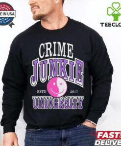 Official New CJ Crime Junkie ESTD 2017 University t shirt