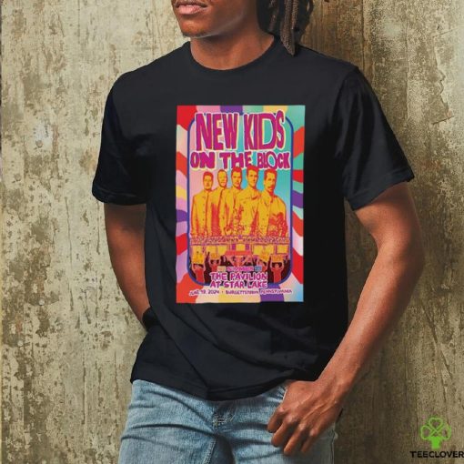 Official New Kids On The Block June 19 2024 Star Lake Burgettstown PA Poster hoodie, sweater, longsleeve, shirt v-neck, t-shirt