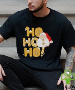 Official New Orleans Saints Santa Ho Ho Ho Christmas T Shirt