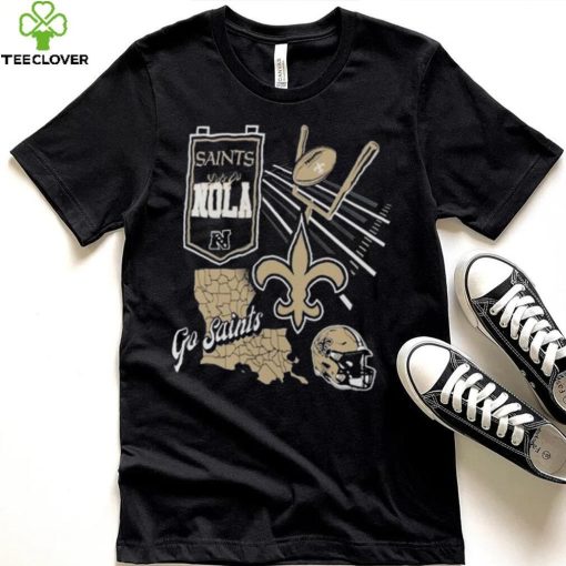 Official New Orleans Saints Split Zone Go Saints Shirt