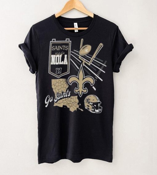 Official New Orleans Saints Split Zone Go Saints Shirt