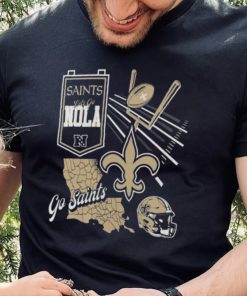 Official New Orleans Saints Split Zone Go Saints Shirt