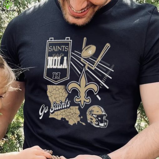 Official New Orleans Saints Split Zone Go Saints Shirt