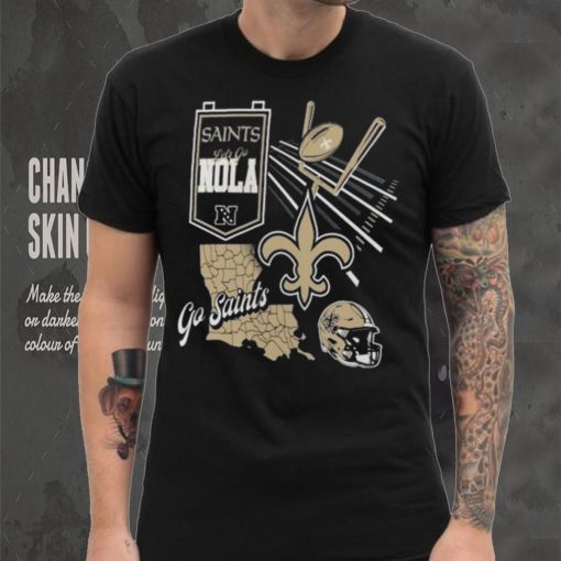 Official New Orleans Saints Split Zone Go Saints Shirt