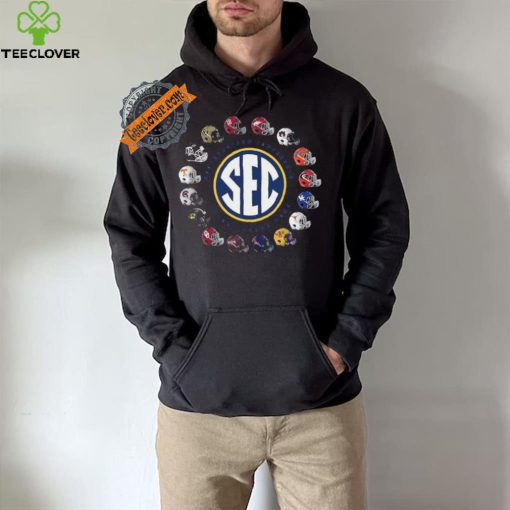 Official New World Graphics Adult Grey SEC Football Helmets shirt