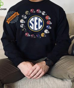 Official New World Graphics Adult Grey SEC Football Helmets shirt