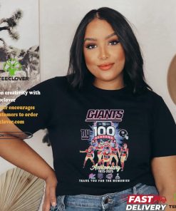 Official New York Giants 100 Seasons Anniversary 1925 2025 Thank You For The Memories T Shirt