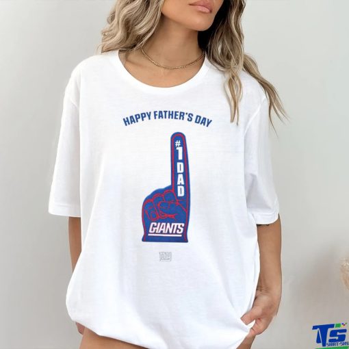 Official New York Giants Happy Father’s Day #1Dad Hand Shirt