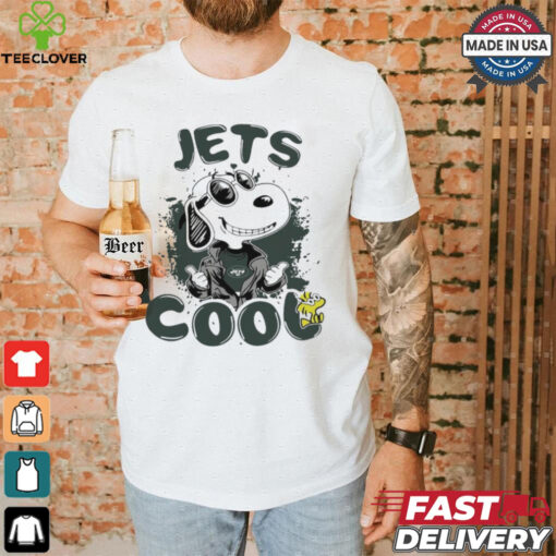 Official New York Jets NFL Team Snoopy Joe Cool T Shirt