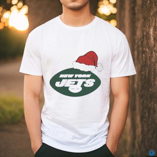 Official New York Jets Santa Logo Christmas Holiday Shirt