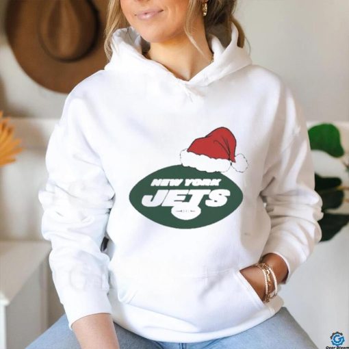 Official New York Jets Santa Logo Christmas Holiday Shirt