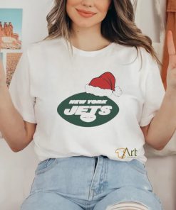 Official New York Jets Santa Logo Christmas Holiday Shirt