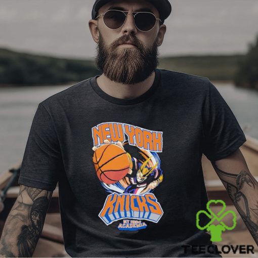 Official New York Knicks Hyperfly Unisex NBA x My Hero Academia All Might Smash T Shirt