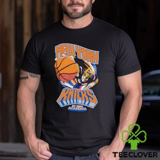Official New York Knicks Hyperfly Unisex NBA x My Hero Academia All Might Smash T Shirt