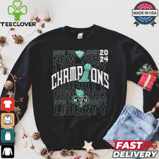 Official New York Liberty 2024 WNBA Finals Champions Evolve Pullover Shirt