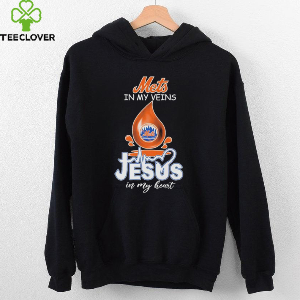 Official New York Mets In My Veins Jesus In My Heart T shirts Official New York Mets In My Veins Jesus In My Heart T shirts