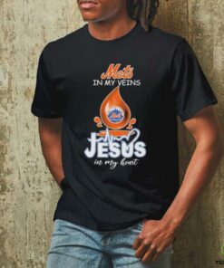 Official New York Mets In My Veins Jesus In My Heart T shirts