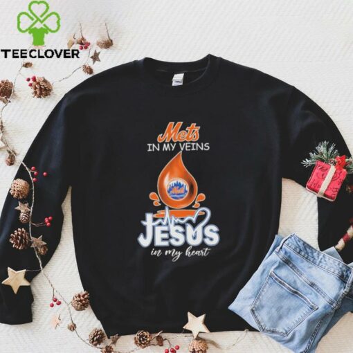 Official New York Mets In My Veins Jesus In My Heart T shirts